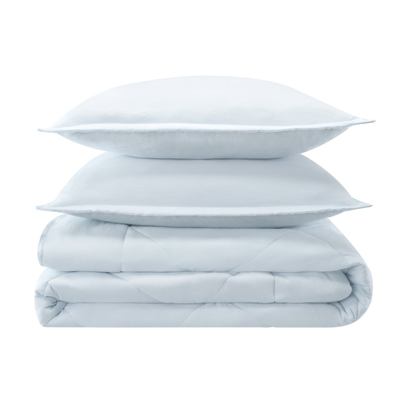 Light Blue Twin XL Reversible Bed in a Bag Set