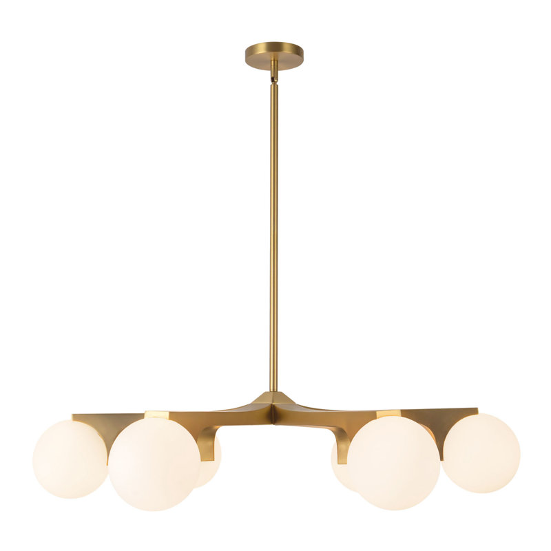 Briar 37-in Black Chandelier, Brushed Gold