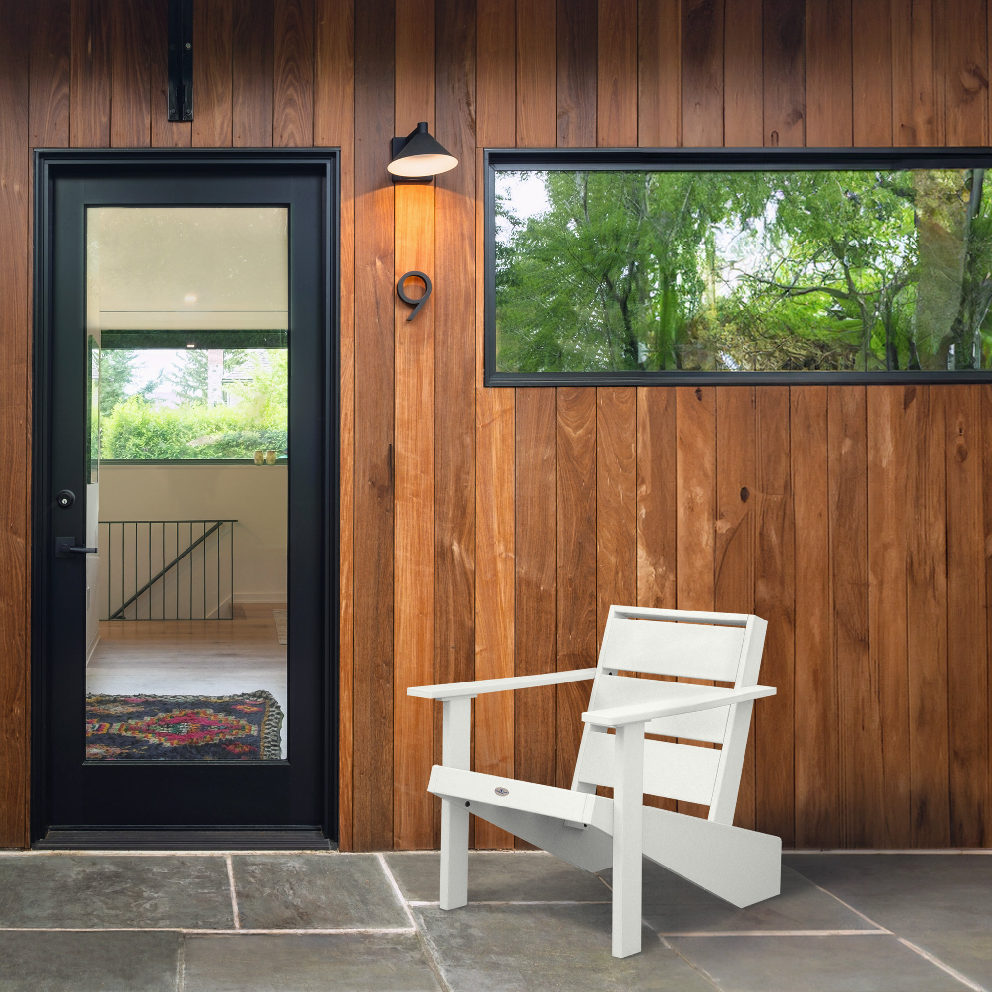 Haven Modern Adirondack Chair, Coconut White