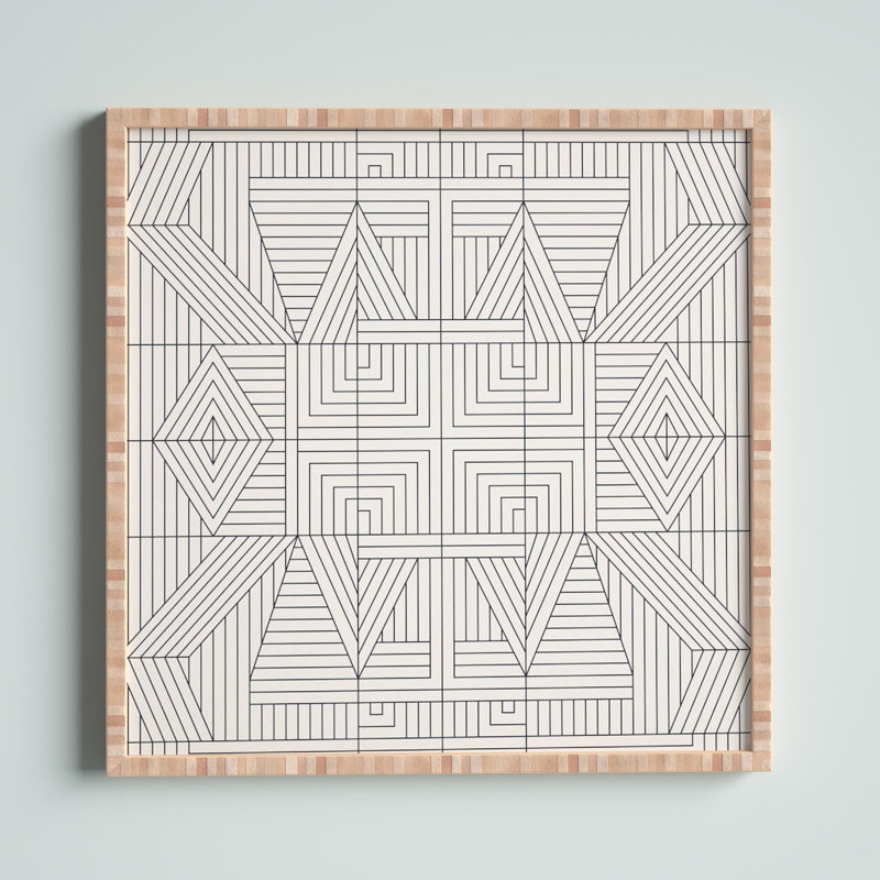 " Line Mandala " by Holli Zollinger, 20" H x 20" W x 1" D