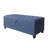 55.3 Inch Blue Linen Storage Ottoman Entryway Bench: Stylish, Functional, And Versatile Storage Solution
