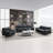Eilene 83" Loveseat, Black Top Grain Leather