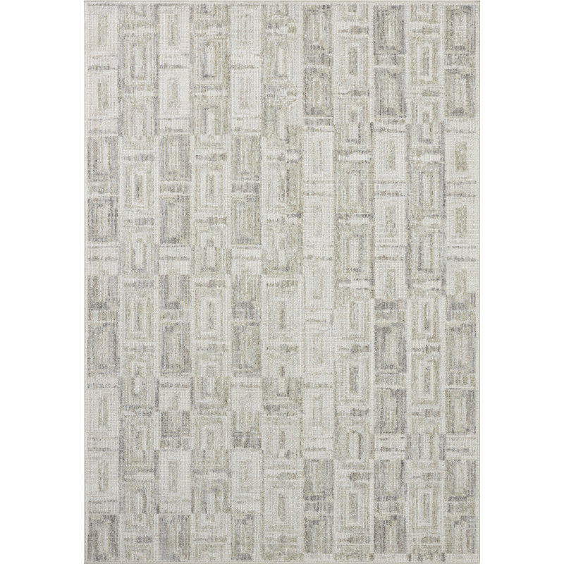 Tapis Loloi Roxie Bone / Sage, 5'2" x 7'6"