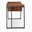 Walnut and beach black 1-drawer writing desk