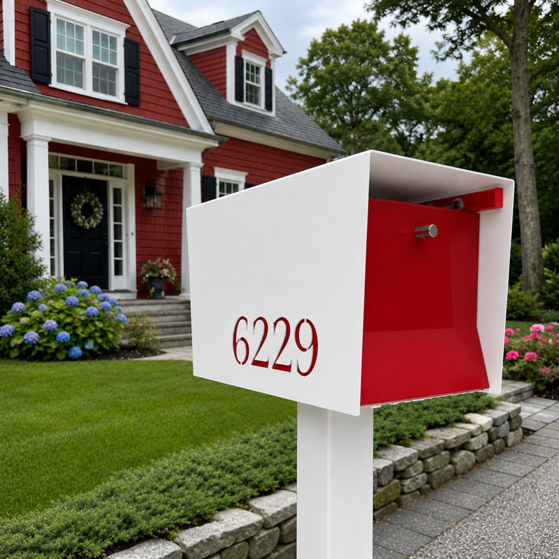 Uptown Box-2.0 en blanc et rouge, Blanc/rouge