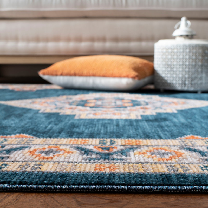 Darrow Performance Oriental Rug, Square 6'3"