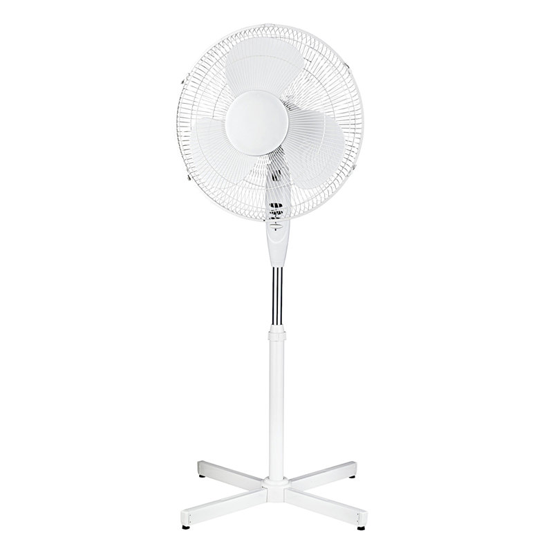 Ventilateur sur socle oscillant 16 po, blanc