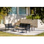 SoHo 40" Rectangle Teak Aluminum Outdoor Coffee Table-796403149