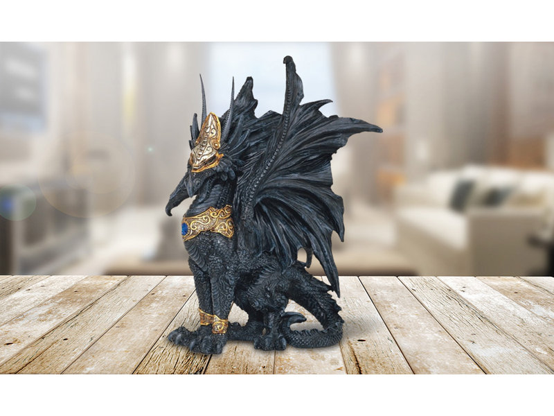Jayvee 9.5"H Black Dragon Figurine Unique Gifts