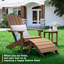 HIPS Adirondack Ottoman, All-Weather Classic Plastic Outdoor Adirondack Folding Ottoman -984344645