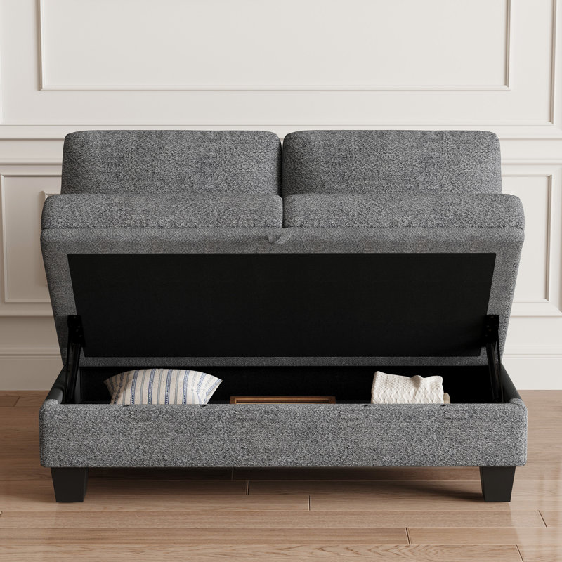 Penelopa 2-Seat Module For Chenille Sectional Sofa, Gray
