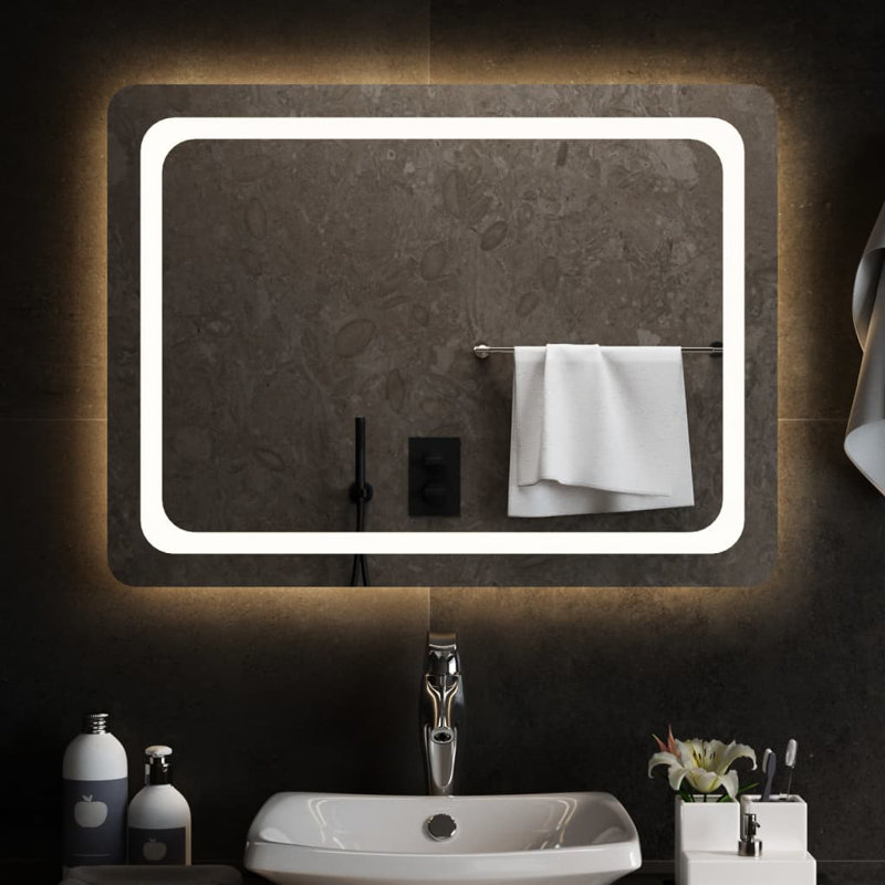 Flat Wall Mirror, 60 cm H x 80 cm W
