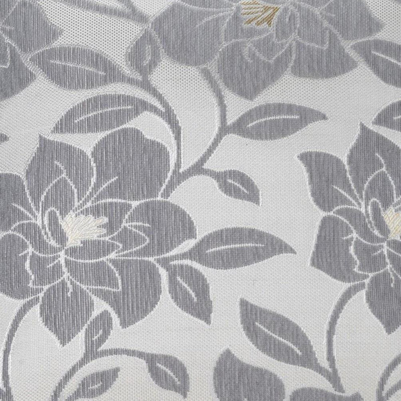 Darionne Floral Square Cushion, Silver, 45 cm H x 45 cm W x 15 cm D