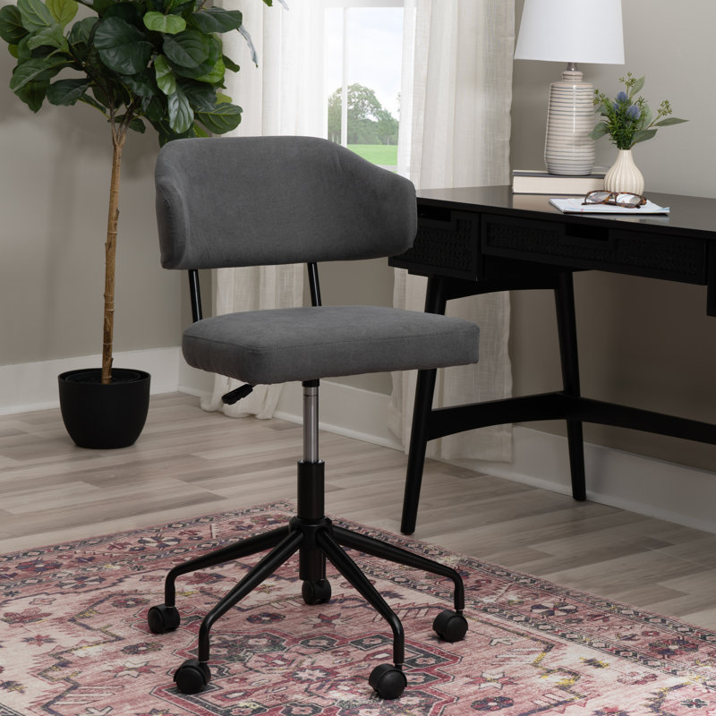 Tessa Swivel Office Chair, Gray