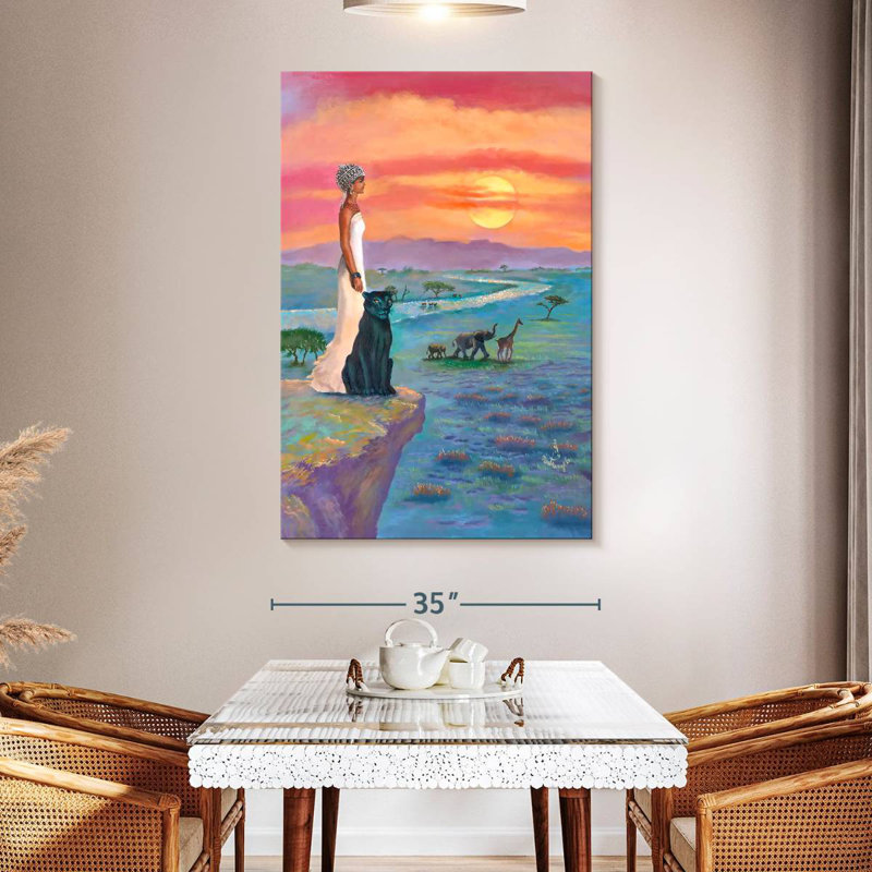 Leisha African Queen, 51" H x 34" W
