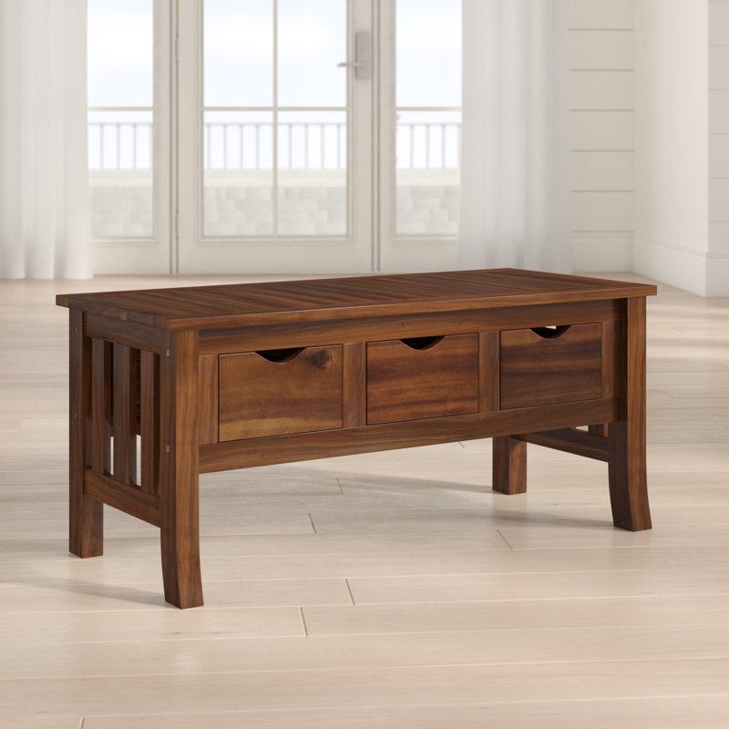 Enright Solid Wood Storage Bench