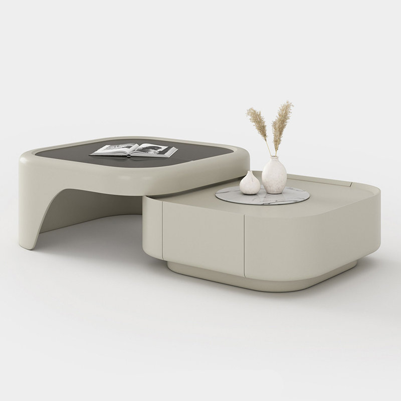 Butter style simple telescopic coffee table
