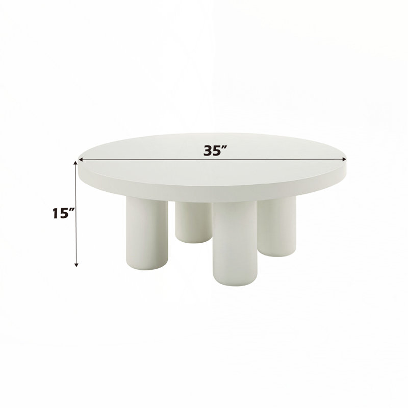 Table basse à finition blanche