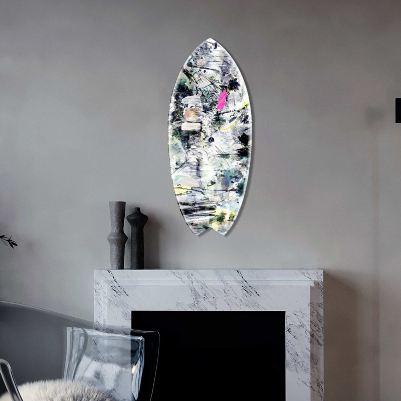 Leave Me Wild Decorative Acrylic Skimboard by Oliver Gal