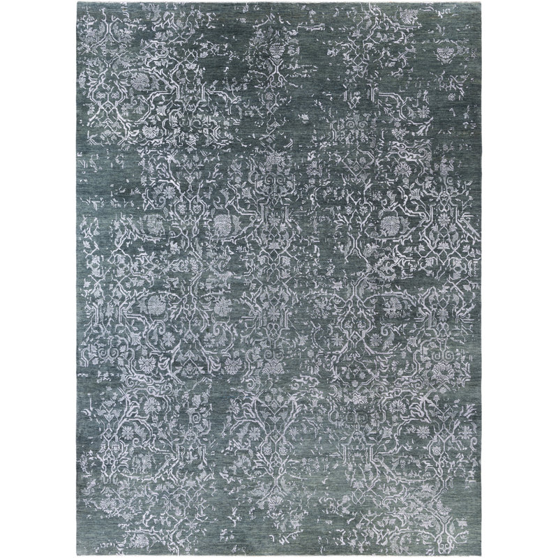 Overdyed One-of-a-Kind 9' 1" X 12' 4" Hand Knotted Area Rug