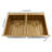 Modern Rectangular Stainless Steel Double Bowl Drop In Kitchen Sink With Drainage Grids-103564972