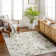 Tapis vert à motif abstrait Pyburn
