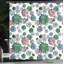 Ensemble de rideau de douche et de crochets en cactus-44220409