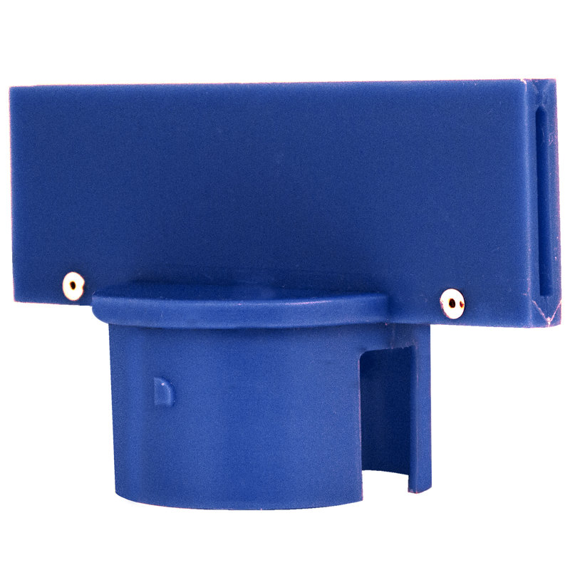 Adaptateur de plaque stanchion, H 2,6 po x l 5 po x P 3,25 po, Bleu