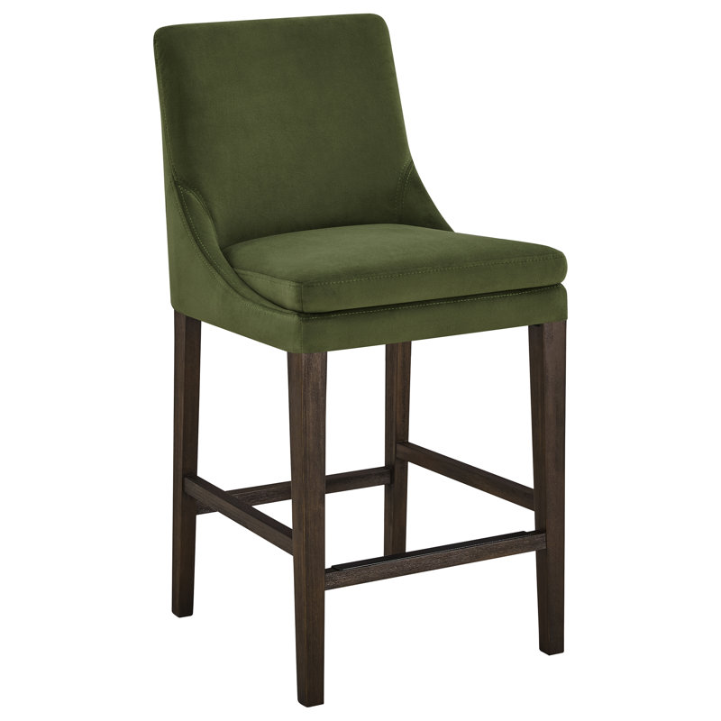 Tabouret de bar et de comptoir Niara, Forest Leather, Tabouret de comptoir (siège d'une hauteur de 26 p