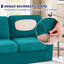 Stretch Separate Box Cushion Armchair Slipcover-1446600107