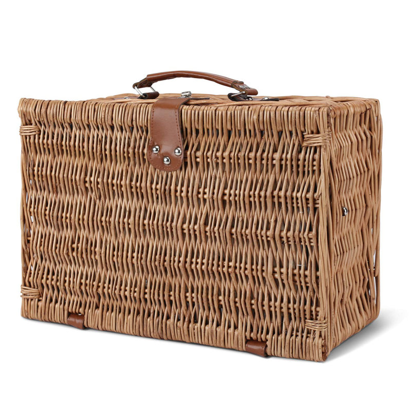 Wicker Picnic Basket For 2