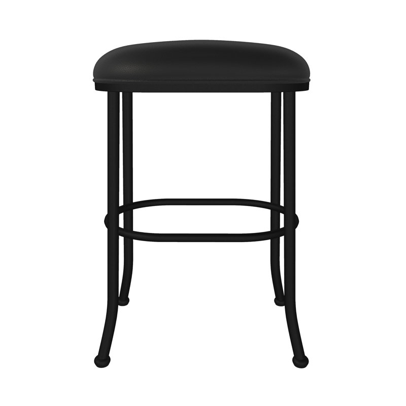 Tabouret de bar et de comptoir Evander, Tabouret de bar (siège d'une hauteur de 30 po), Noir, noir, noir, noir