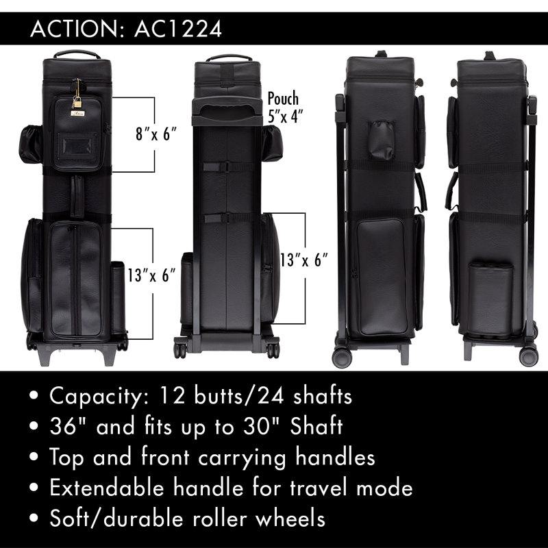 12/24 Travel Pool Cue Case