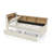 Twin Size Upholstered Velvet Daybed Sofa Bed with Storage Headboard, 2 Drawers, LED & Wireless Charging, Beige-521653255