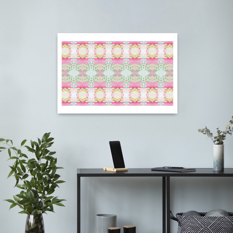 Art contemporain abstrait géométrique, H 16 po x l 24 po