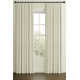 Vienne Linen Herringbone Stripe Curtain in White