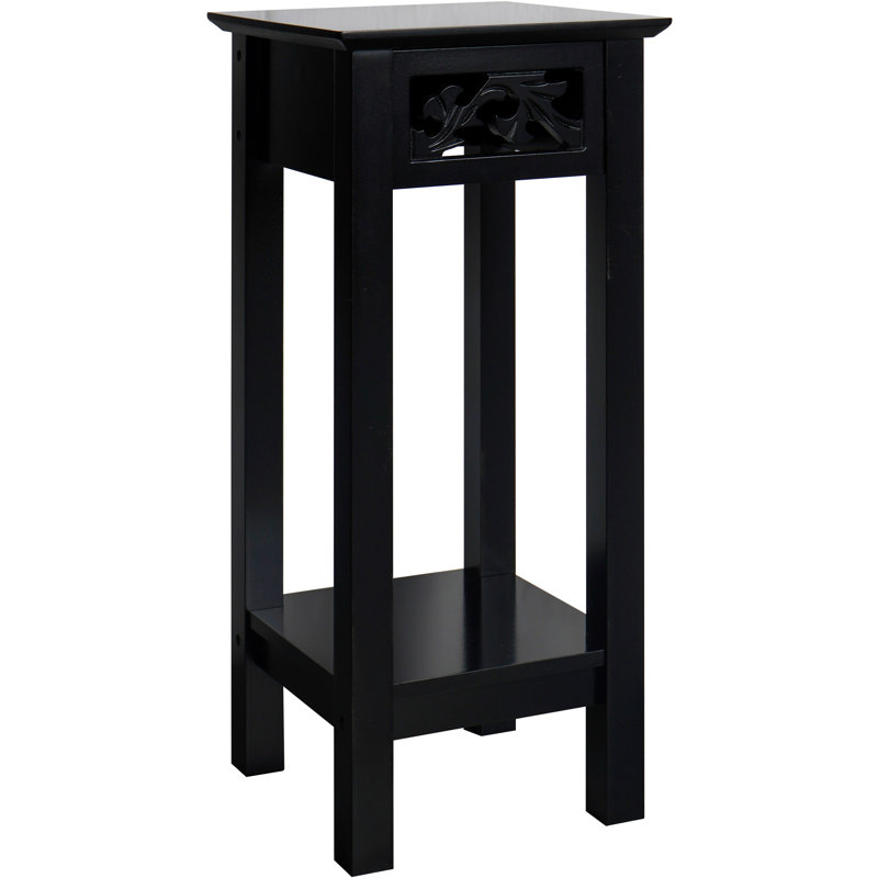 Mcadoo End Table, Black, 23.5" H x 9.5" W x 9.5" D