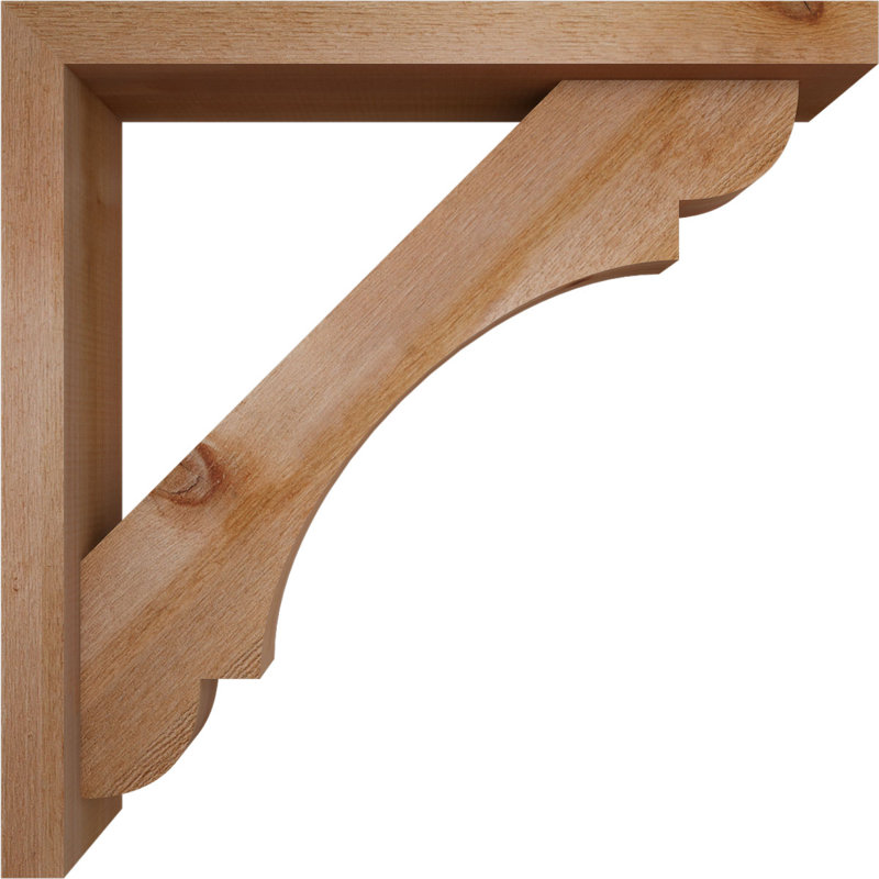 Support de bloc olympique avec entretoise décalée, 28 po x 28 po, Cèdre rouge occidental de l 4 po (scié brut)