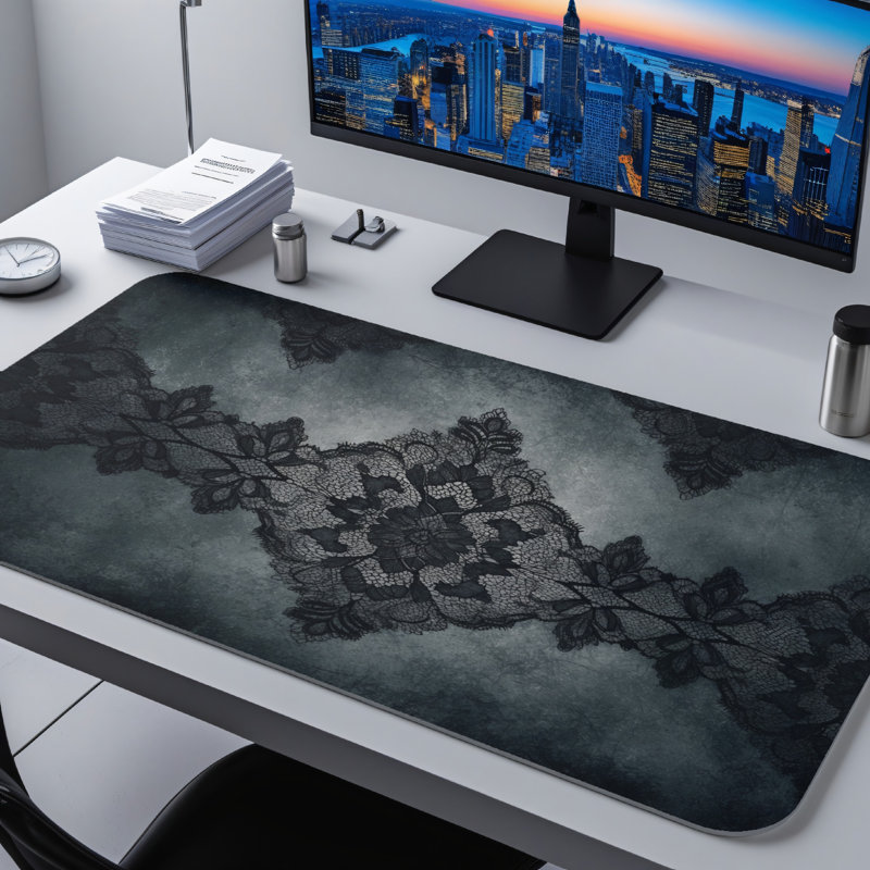 Polyester Desk Pad, 14.4x12.1