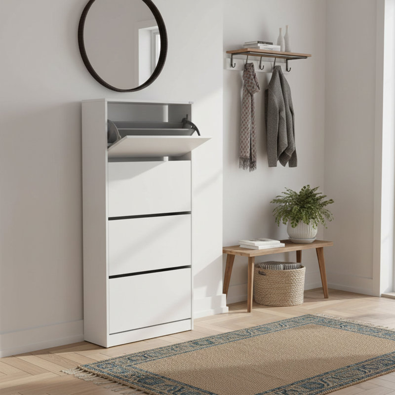 24 Pair Shoe Storage Cabinet