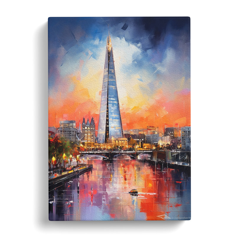 The Shard Action No.3 - Print, 60cm H x 40cm W x 3cm D