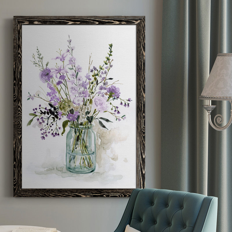 «Everhart Purple Passion II», reproduction d'art sur toile simple, Noir, H 43,5 po x l 31,5 po x P 1 po