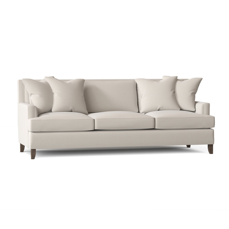 Addison Upholstered 91.5'' Sofa, Cream Chenille 1345-002, Mocha