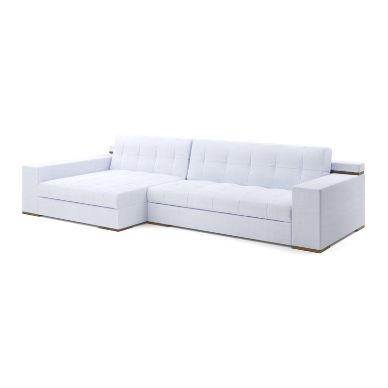 Canapé modulaire Indio, Mélange de polyester blanc