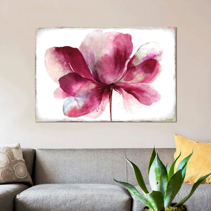 «Lilya I», estampe numérique sur toile tendue, H 26 po x l 40 po x P 1,5 po, Pas de tapis, Toile tendue