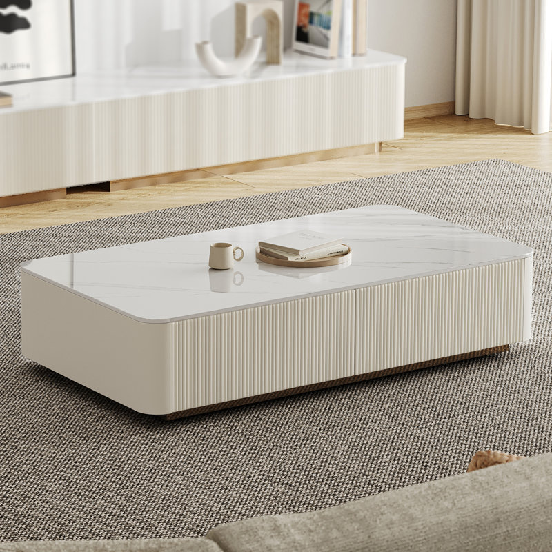 51" Modern Rectangular Coffee Table
