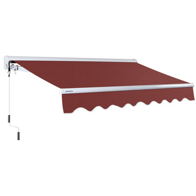 Advaning 12'x10' Manual Patio Retractable Awning