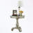 Round Wood Pedestal Side Table-1393598516