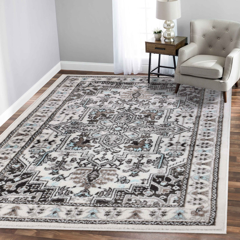 Einsgrove 100% Polypropylene Southwestern Medallion Area Rug, Rectangle 8' x 10'