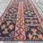 Vintage Handmade Turkish Runner Rug with Floral Pattern for Boho Hallway Decor